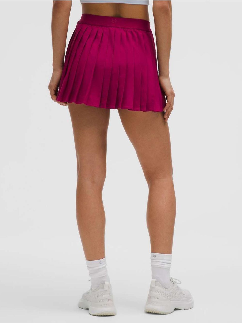 Lululemon High Waisted Pleated Active Skirt in Magenta Smoke